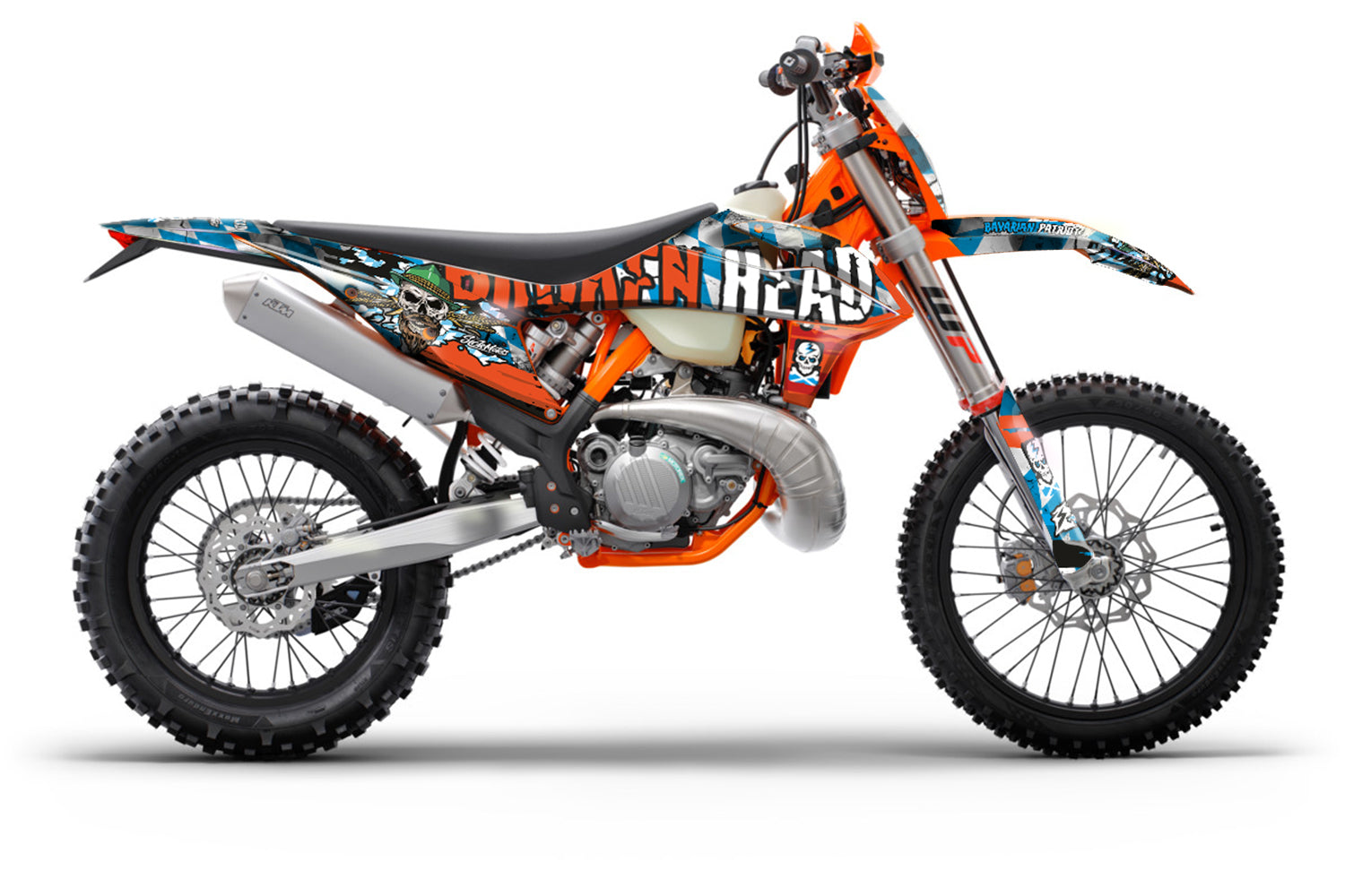 ktm fahrrad sticker SickMotos Styles Grafik-KIT Broken Head „Bavarian Patriot“ Edition KTM – Sickmotos-Styles