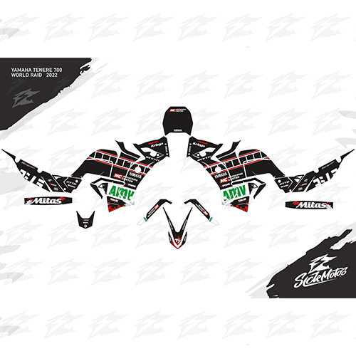 SickMotos Styles Graphics KIT Extreme Edition Yamaha Tenere 700 World Raid 2022
