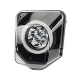 LED light bar with clear cover on a white background