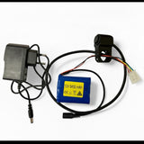 SICKMOTOS LED-Scheinwerfer Akku Pack mit Schalter – Kompatibel mit 4 poligen Stecker KTM Sherco Fantic Yamaha Aprilia 2 Takt Modellen