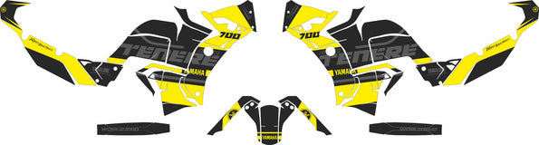 SickMotos Styles Graphics KIT Yellow Edition Yamaha Tenere 700 World Raid 2022