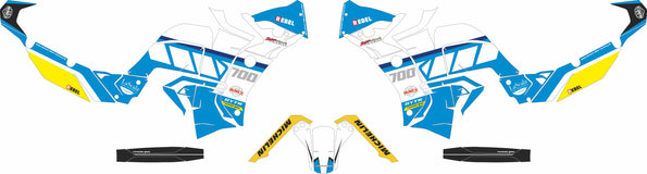 SickMotos Styles Graphics KIT White Rally Edition Yamaha Tenere 700 World Raid 2022