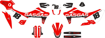SickMotos Styles Grafik-KIT ROT Clean Edition GasGas SM 700 2022-